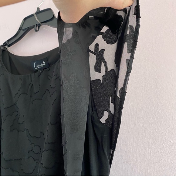 NEW Macy’s Connected Apparel Cape-Overlay Sheath Dress size 10 - Picture 8 of 13